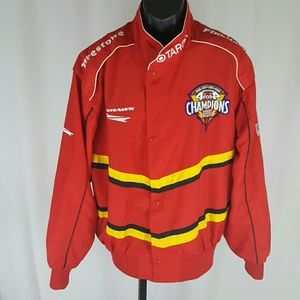 **Host Pick**Vintage Red Firestone Racing Jacket